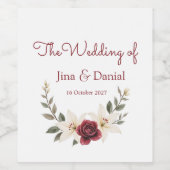 永恒的爱 ワインラベル (シングルラベル)