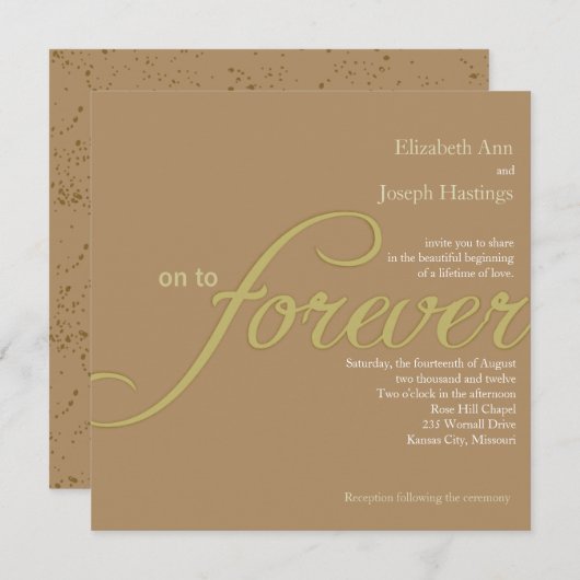 永恒的爱 招待状 (正面/裏面)