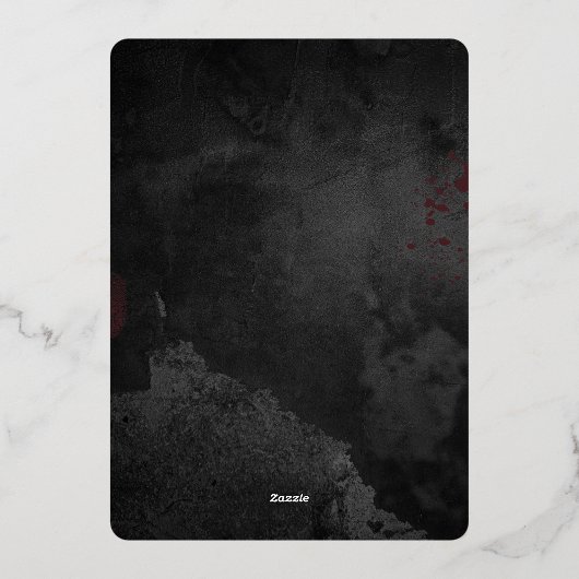 永恒的爱，神圣的夜晚 - 结婚邀请函 箔招待状 (裏面)