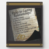 永続的な人間関係 フォトプラーク (正面)