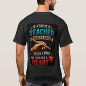 ✏️ 永続的な影響を与える先生へのギフト 🍎 Tシャツ (裏面)