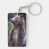 永続的な灰色グマ キーホルダー (裏面)