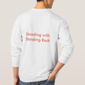 永続的な石のネイティブアメリカンサポートワイシャツ Tシャツ (裏面)