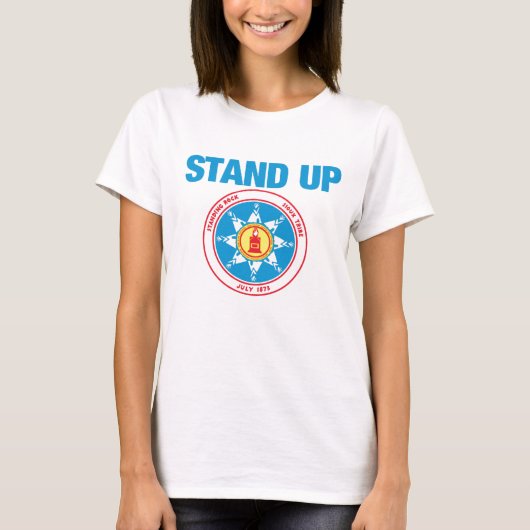 永続的な石を擁護して下さい Tシャツ (正面)