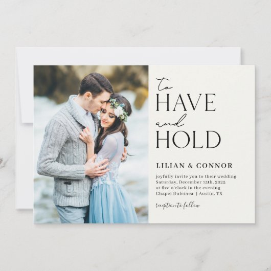 永続的な約束編集可能カラー結婚式招待状 サンキューカード (正面)