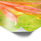 永続的な美しいオダマキ（植物）感動的ルミ引用文 フォトプリント            (角)