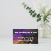 永続的なLEDライトの写真のインストール 名刺 (スタンド正面)