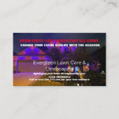 永続的なLEDライトの写真のインストール 名刺 (正面)