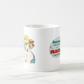 永続的に失敗するおもしろいレトロピンナップ コーヒーマグカップ (中央)