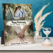 永遠で常に：ハッピーアニバーサリーカスタマイズ フォトプラーク (側面)