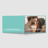 永遠で常に |モダンカスタム写真記念 ゲストブック (全面)