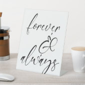 永遠で常にminumalistの結婚サイン 台座サイン (インサイチュ)