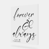 永遠で常パーソナライズされたの結婚サイン アクリルサイン (傾斜)