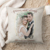 永遠と常結婚に写真テンプレート クッション (ブランケット)