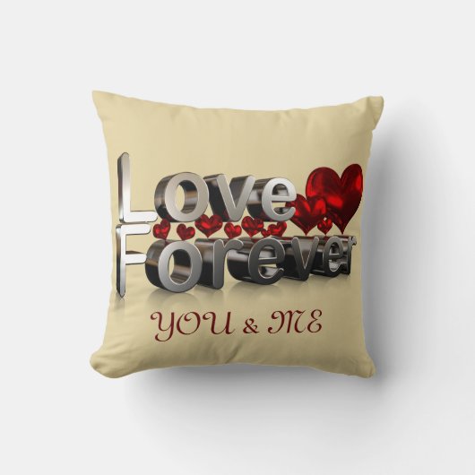 永遠にあなたと私だけを愛する クッション (正面)