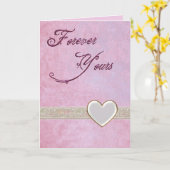 永遠にあなたのものロマンス カード (黄色い花)