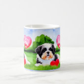 永遠にあなたのシーズー(犬)Tzu水色 コーヒーマグカップ (中央)