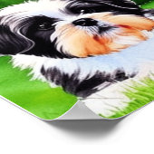 永遠にあなたのシーズー（犬）Tzu水色 ポスター (角)