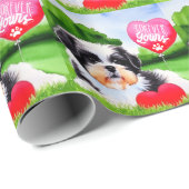 永遠にあなたのシーズー（犬）Tzu水色 ラッピングペーパー (ロールコーナー)