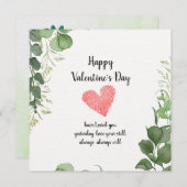 「永遠にあなたの：バレンタインデーのお祝い」 セーブザデート (正面/裏面)