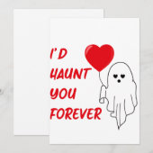 永遠にあなたを悩ませる不気味なバレンタイン シーズンカード (正面/裏面)