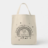 永遠にあなたを愛し続けると言われるものがある トートバッグ (裏面)