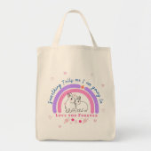 永遠にあなたを愛し続けると言われるものがある トートバッグ (正面)