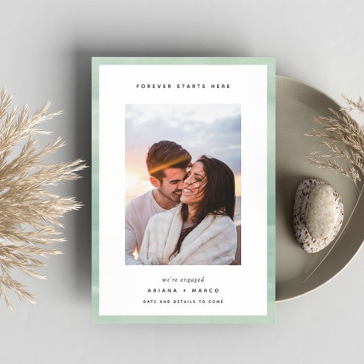 永遠にここから始まる |フォト婚約 案内状