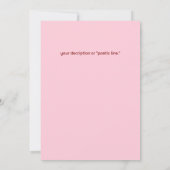 永遠にここから始まる 招待状 (裏面)