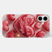 永遠にずっと 3Dハート ラブ スマホケース Case-Mate iPhoneケース (裏面 (横))