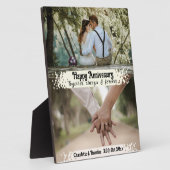 永遠にそして常に：幸せな記念日（オーダーメイド） フォトプラーク (側面)