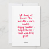 永遠につる可愛いスタレンタインデー シーズンカード (裏面)