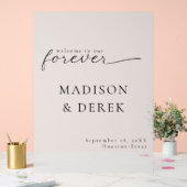 「永遠にようこそ」結婚の アクリルサイン (ウェディング)