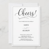 永遠にエレガントなミニマリストシンプルスタイルおめでとう 招待状 (正面)