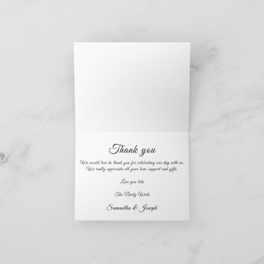 永遠にエレガント感謝結婚カード シーズンカード (内部)