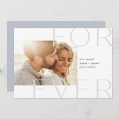 永遠にオーバーレイ |フォト婚約 案内状 (正面/裏面)