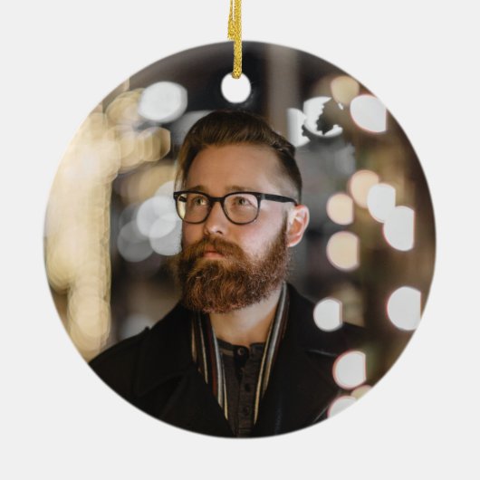 永遠にクリスマスをハート 失った セラミックオーナメント (裏面)