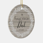 永遠にクリスマスを記念ハートパパ セラミックオーナメント (右)