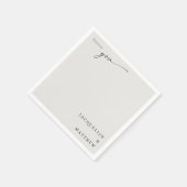 永遠にクリームカップルの名結婚前のカクテル スタンダードカクテルナプキン (角)