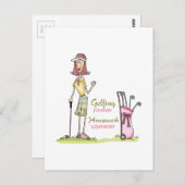 永遠にゴルフ ポストカード (正面/裏面)