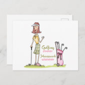 永遠にゴルフ ポストカード (正面/裏面)