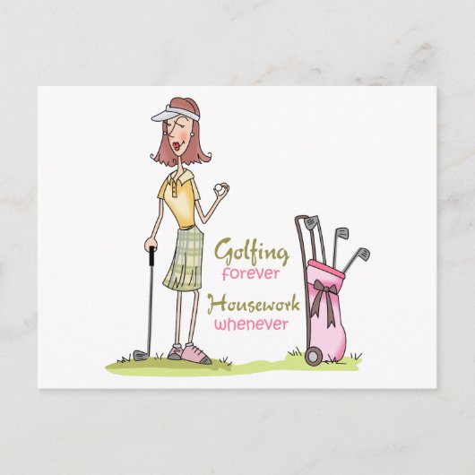 永遠にゴルフ ポストカード (正面)