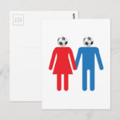 永遠にサッカー ポストカード (正面/裏面)