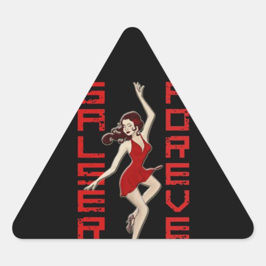 永遠にサルセラ 三角形シール (正面)