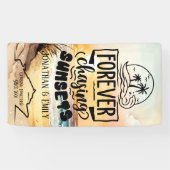 永遠にサンセットカップルクルーズを追い続ける 横断幕 (横)