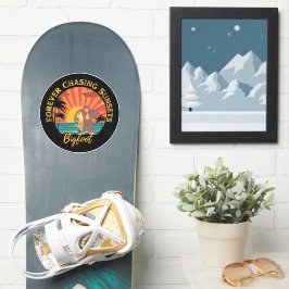 永遠にサンセットビッグフットを追いかけるサーフィンブラック シール