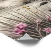 永遠にゾウ野生動物アートを愛する ポスター (角)