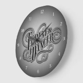 永遠にダンサー ラージ壁時計 (傾斜)