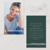 永遠にハートの写真葬記念カード 名刺 (正面/裏面)