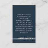 永遠にハートの写真葬記念カード 名刺 (裏面)